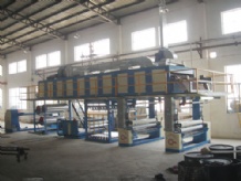 雙版皮革改色機(jī)客戶現(xiàn)場(chǎng)